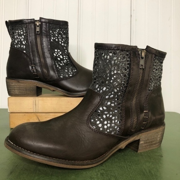 NWT Musse & Cloud Laser Cut AINHOA Zippered Boots - Picture 5 of 12